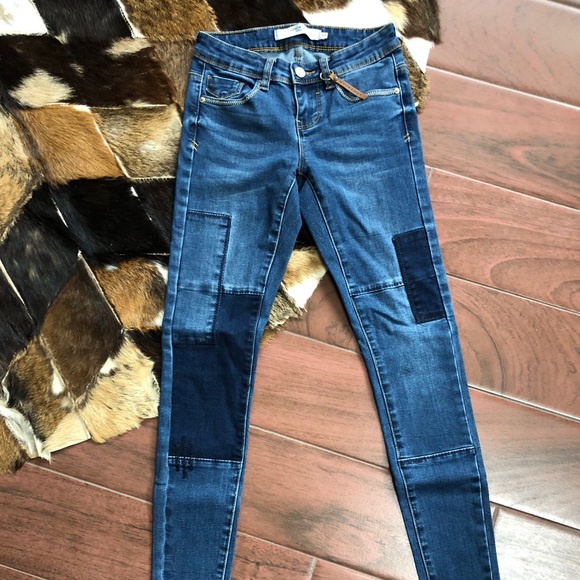 patch jeans womens
